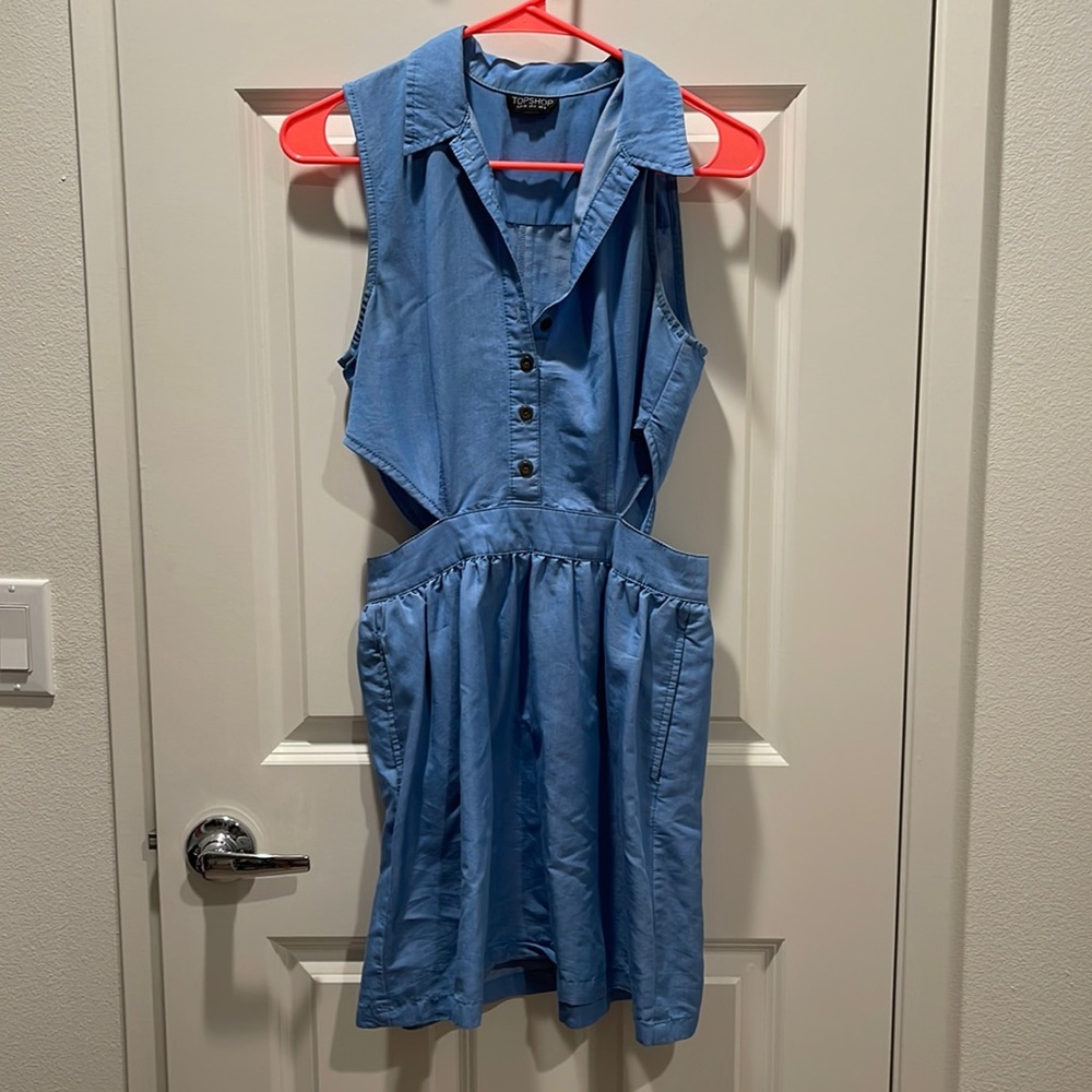 Top Shop jean cutout dress
